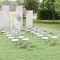 Costway 4/8/12/16/20 Pack Metal Folding Chairs with Plastic Seat & Back Heavy-Duty Metal Frame